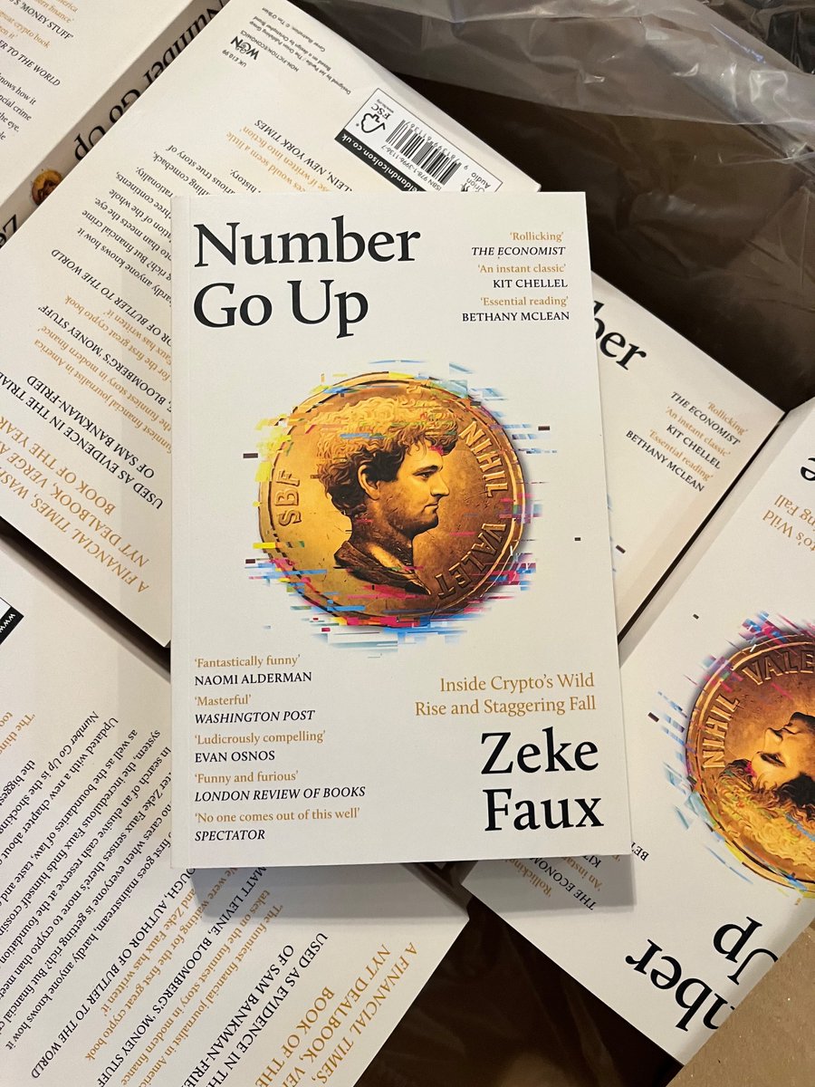 The UK paperback of NUMBER GO UP is here!

Looks beautiful. Thanks to <a href="/ejklake/">Ed Lake</a> <a href="/AoifeDatta/">Aoife Datta</a> and everyone at <a href="/wnbooks/">W&N</a>