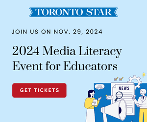 With students accessing social media earlier than ever and #misinformation becoming harder to detect, it’s crucial to prepare the next generation to think critically online.

Join fellow #educators for this in-person media literacy event in Toronto. starstore.ca/collections/me…