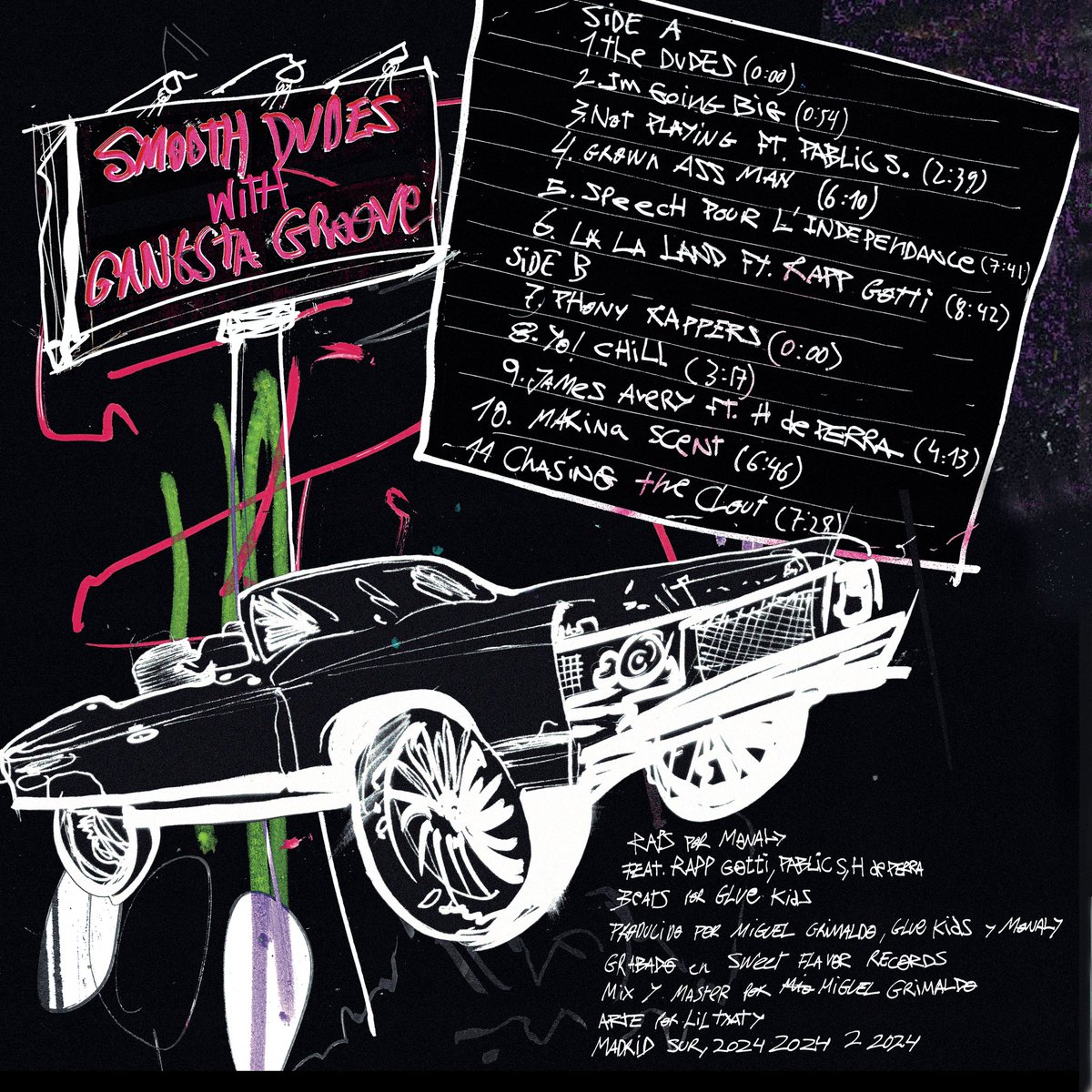 MONALY (@fuckinmonaly) on Twitter photo NEW ALBUM “Smooth Dudes With The Gangsta Groove” OUT 25 OCTUBRE 
With my man <a href="/GlueKids/">Side Quest Mafia</a> 
Mix & Master por <a href="/Miguelgrimaldo/">Miguel Grimaldo / ÜVERDRIVER</a> 
Arte por Lil Txaty
Feats <a href="/Pablic_S/">Pablic S.</a> #rappgotti & #hdeperra NEW ALBUM “Smooth Dudes With The Gangsta Groove” OUT 25 OCTUBRE 
With my man <a href="/GlueKids/">Side Quest Mafia</a> 
Mix & Master por <a href="/Miguelgrimaldo/">Miguel Grimaldo / ÜVERDRIVER</a> 
Arte por Lil Txaty
Feats <a href="/Pablic_S/">Pablic S.</a> #rappgotti & #hdeperra