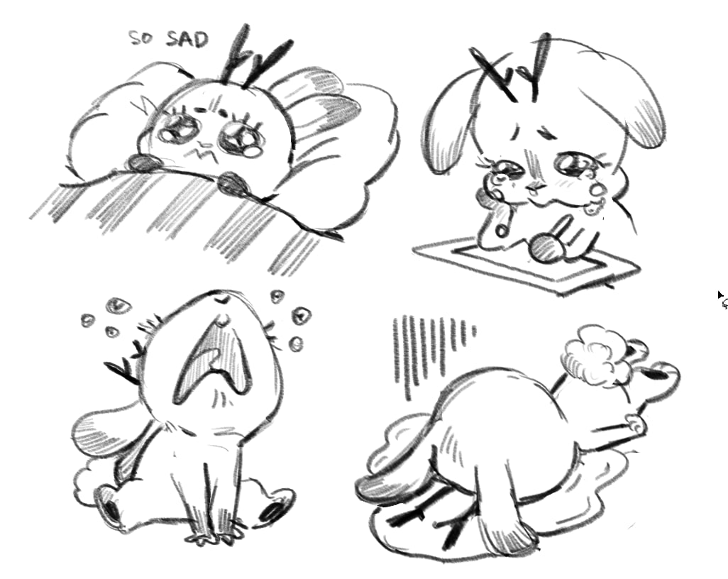 Drawings I forgot to post 📯 #wolpattinger #razor #diona #au