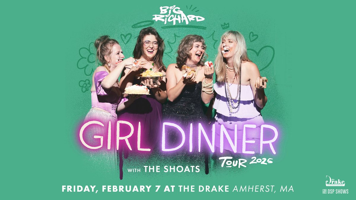 Just announced! <a href="/bigrichardband_/">Big Richard Band</a> bring their harmony-laden blend of bluegrass, country, Americana, and pop back to <a href="/TheDrakeAmherst/">TheDrake</a> w/ The Shoats on Friday, February 7th - tickets on sale Thursday at 10am: tixr.com/e/119473