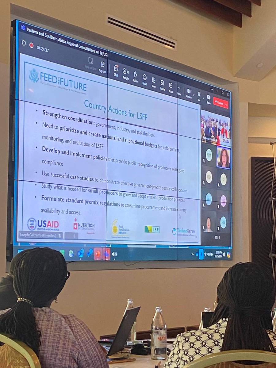 1/We <a href="/kavleconsult/">Kavle Consulting</a> are excited🌟to be in Mombasa Kenya 🇰🇪for the large scale #foodfortification (LSFF) regional consultation. We presented our regional landscape analysis findings on the progress, gaps &amp; opportunities for LSFF in Eastern, Central &amp; Southern Africa w/<a href="/USAID/">USAID</a> AFFORD