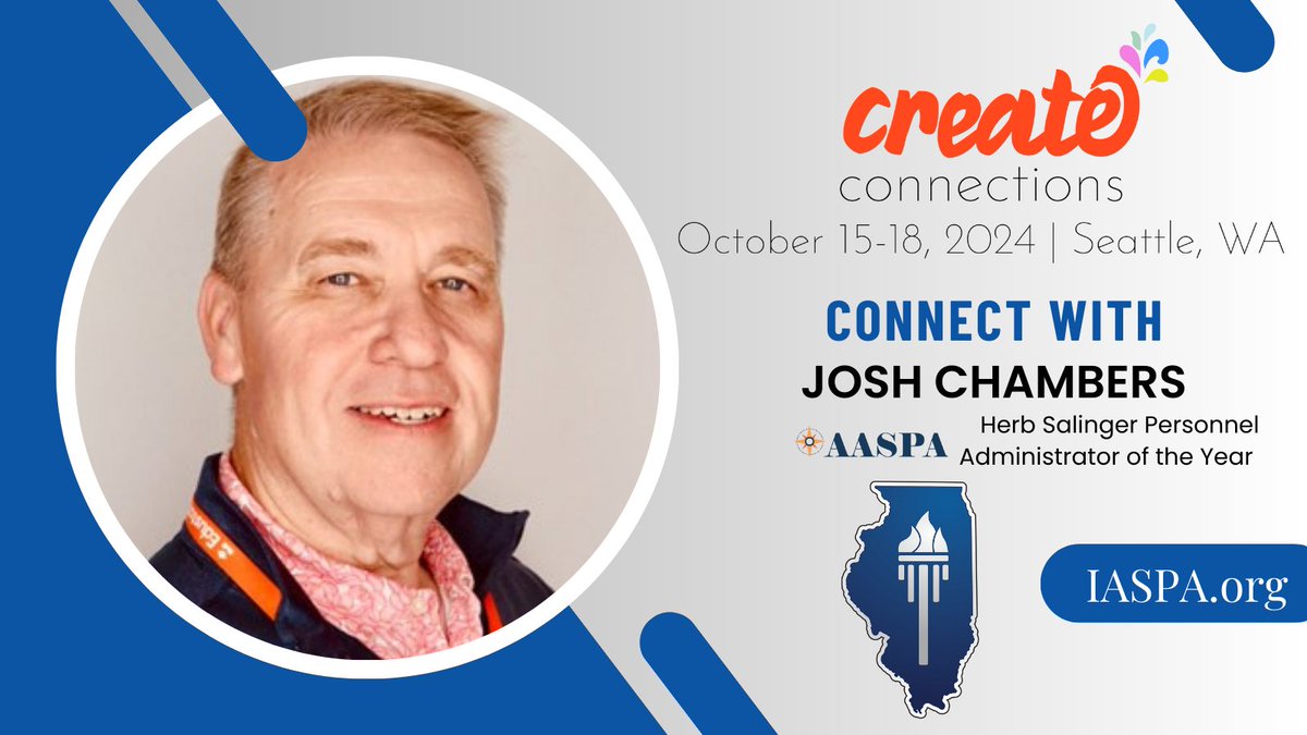 At #AASPA2024, you’ll meet passionate professionals who are as committed to education as you are. Let’s learn and grow together! 🌱📚 #ILHRLeaders #CreateConnections <a href="/_AASPA_/">AASPA</a> <a href="/JRChambersD87/">Josh R Chambers</a>