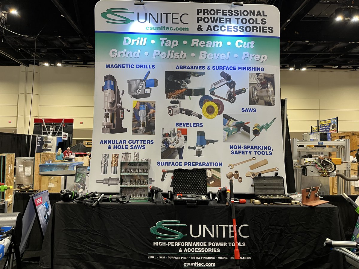 Stop by our Fabtech Booth #W3117 for a chance to win a FREE Needle Scaler!
We'll also be doing live demonstrations of our power tools!

#fabtech #fabtech2024 #Metalworking #metalworkingtools #construction