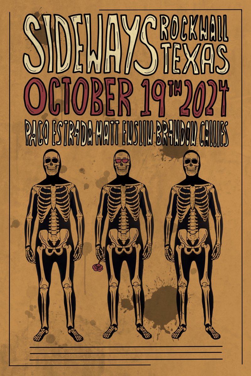 This’ll be a fun little song swap. Join <a href="/pacoestradatv/">Paco Estrada</a>, Matt Enslin, and myself this Saturday at <a href="/sidewaysbbqtx/">Sideways</a> in Rockwall, TX at 8:00!
.
.
.
#brandoncallies #singersongwriter #indieinfusedamericana #altfolk #yallternative