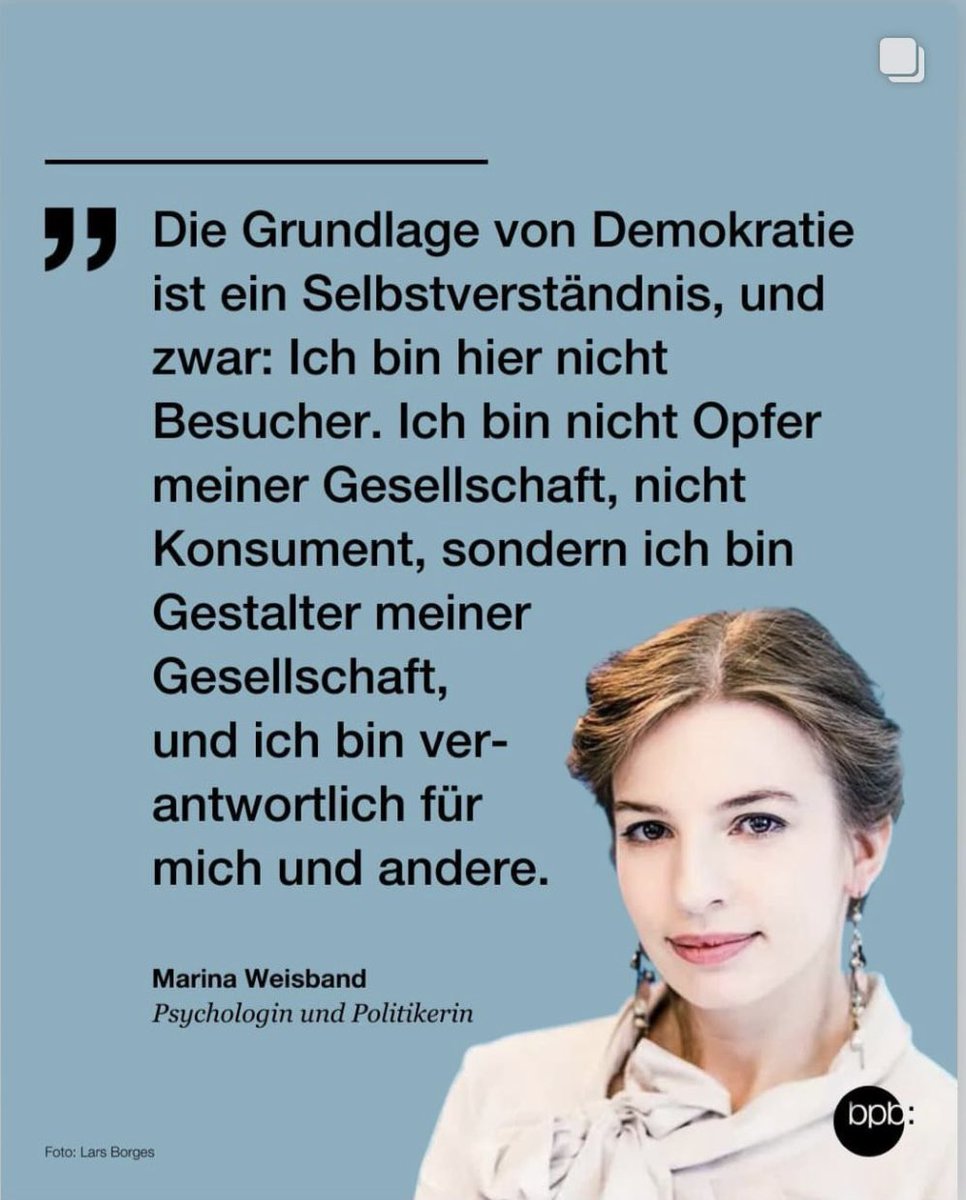 ‼️Wenn mehr Menschen diesen Satz verstehen und beherzigen würden dann wäre unsere Demokratie ein ganzes Stück stabiler!
Jeder kann, muss jetzt etwas tun.

#niewiederfaschismus 
@Afelia