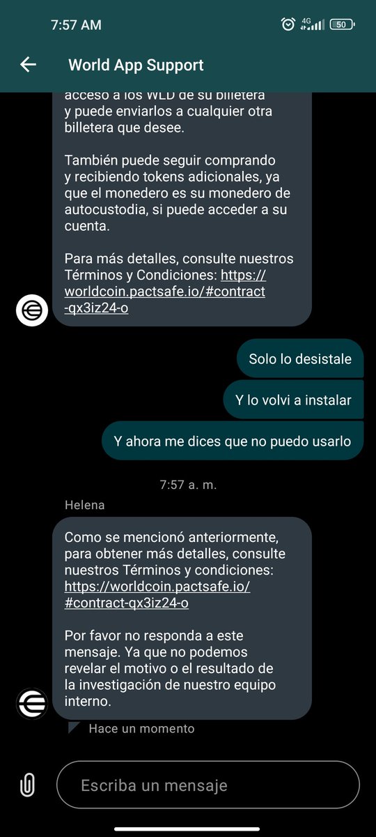 PuyoPinhoharold's tweet photo. @worldnetwork Que mal servicio te ofrece el aplicativo world ahora encima me suspendieron la cuenta. https://t.co/rFDqXlOwXS