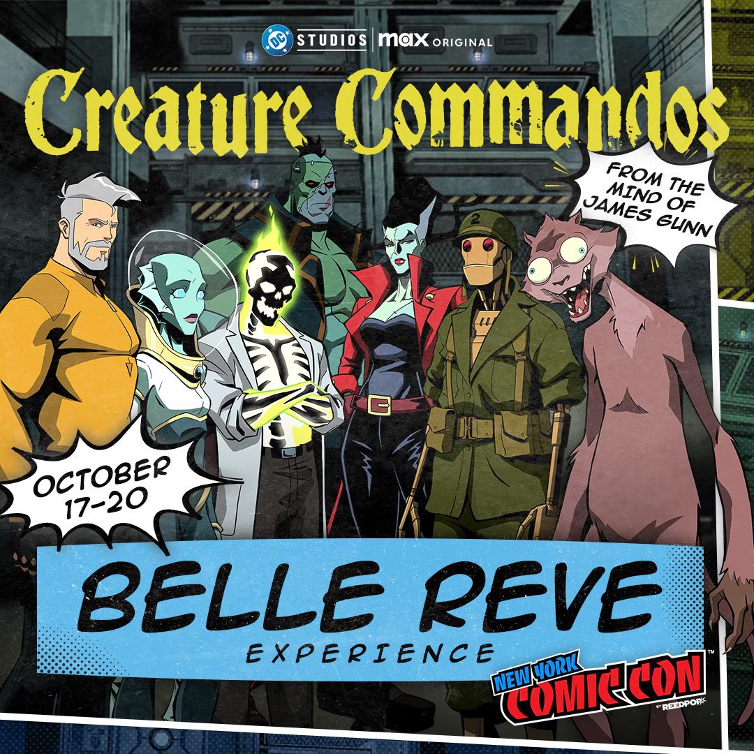 To those attending #NYCC, your assignment is to report to Belle Reve. Your new prison inmates will be there to greet you, and if you step out of line, you’ll have to answer to the #CreatureCommandos. Follow protocol, and you will be rewarded with exclusive gear.
 
From DC