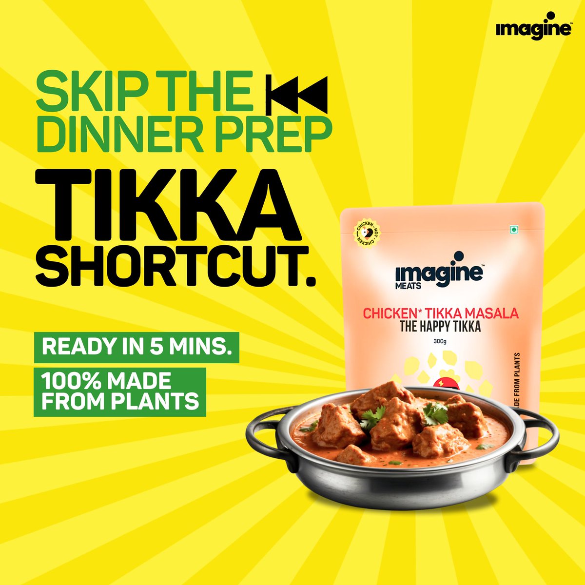 Why spend hours cooking when you can have a plant based delicious meal in just 5 minutes? Switch to Imagine!🍛
#ReImagineTheTaste

#ReadyToEat #plantbased #highprotein