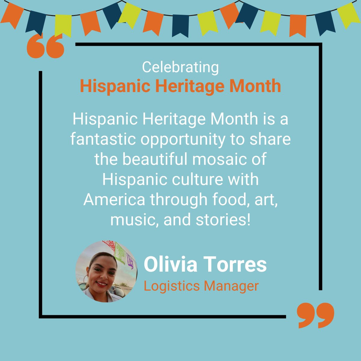 We're wrapping up Hispanic Heritage Month with Olivia from our Logistics Department. Read how Olivia honors and celebrates her heritage during this special time.

#HispanicHeritageMonth #CelebrationOfCulture