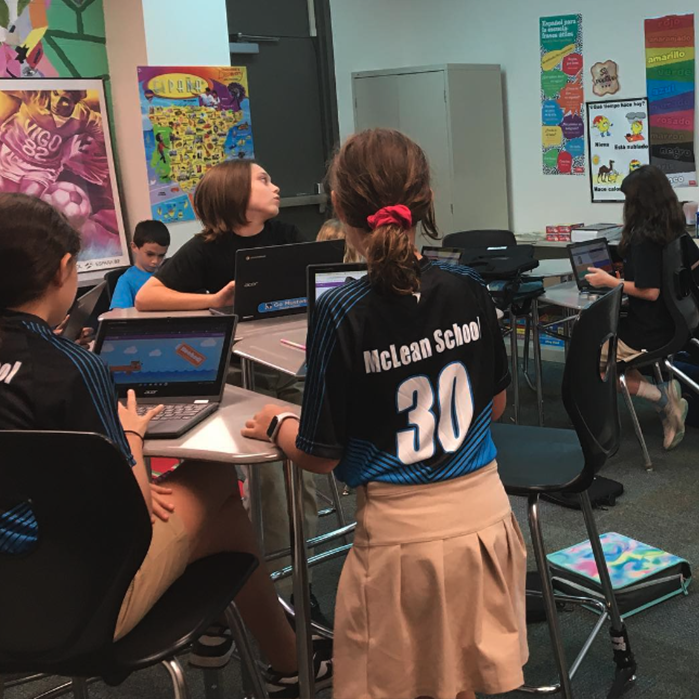 McLeanSchool's tweet image. "Mr. Millard’s 5th graders playing Blooket to practice their knowledge of Spanish-speaking countries! #hispanicheritagemonth #spanishteachers #middleschoolspanish #blooket"

Follow instagram.com/mcleanworldlang for more information about our World Language Department. 

#McLeanSchool
