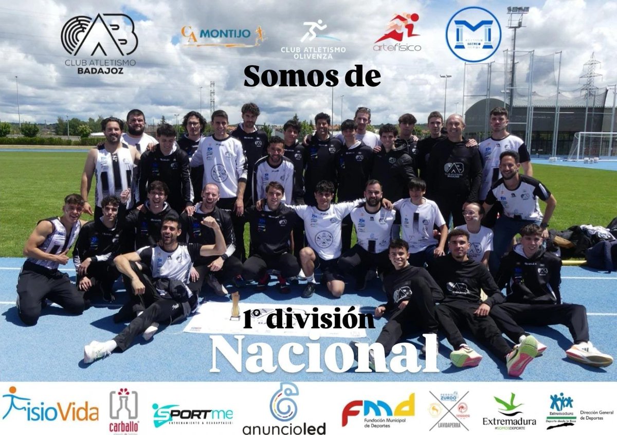 💥SOMOS 
                 DE
   PRIMERA DIVISIÓN💥
En 2025 diaputaremos la primera división nacional representando a Badajoz por toda España.
Gracias a todos!!
<a href="/hoy_javiperez/">Javi Pérez</a> <a href="/BadajozDeportes/">Badajoz Deportes</a> <a href="/FJyD/">Fundación Jóvenes y Deporte 🅵🅹🆈🅳 💚🤍🖤</a> <a href="/DipdeBadajoz/">Diputación de Badajoz</a> <a href="/LRollano/">Luis Rollano Glez</a> <a href="/deportesCEX/">Extremadura Deportes</a> <a href="/Ivan_H_Bermejo/">Iván Herrero Bermejo</a> <a href="/joseluisvela/">José Luis Vela</a>