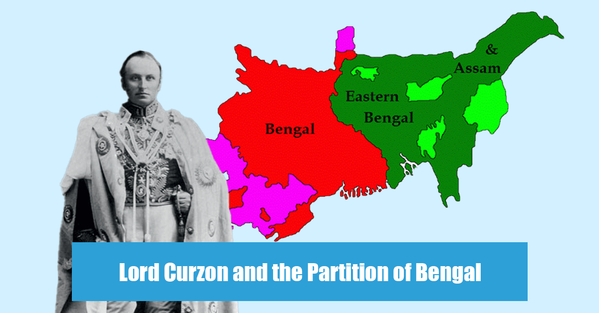 Curzon's partition created two provinces with different religious majorities to weaken Bengali nationalism