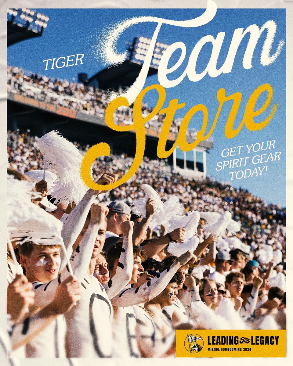 Homecoming week is a whole here-make sure you're ready. The Tiger Team Store has what you need! #MIZ #ETTB <a href="/MizzouAthletics/">Mizzou Athletics</a>