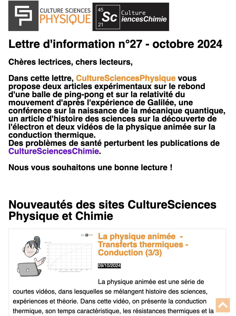 CSPhysique's tweet image. La lettre d'information des sites CultureSciences Physique et Chimie vient de sortir 👉 culturesciencesphysique.ens-lyon.fr/lettre-dinform…
N'hésitez pas à vous abonner !