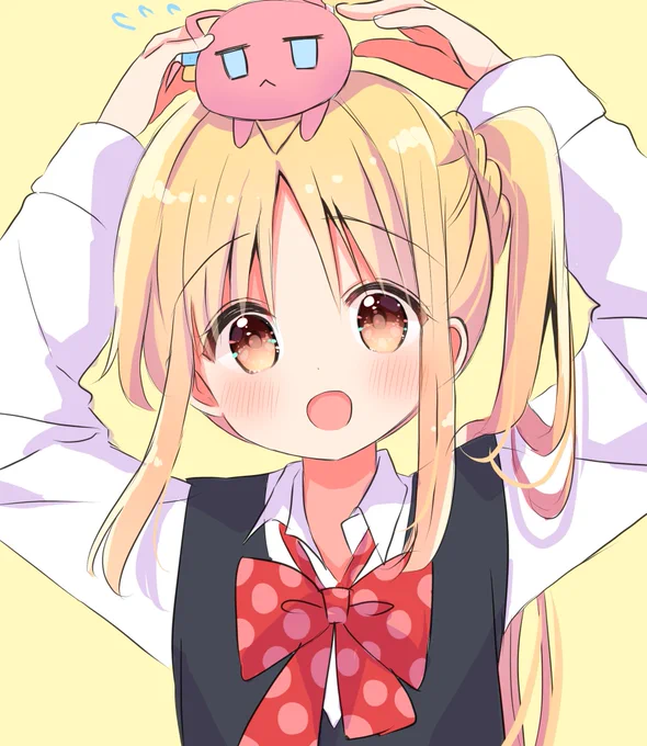 見てみてーピンク色の猫?いた! #ぼっち・ざ・ろっく 