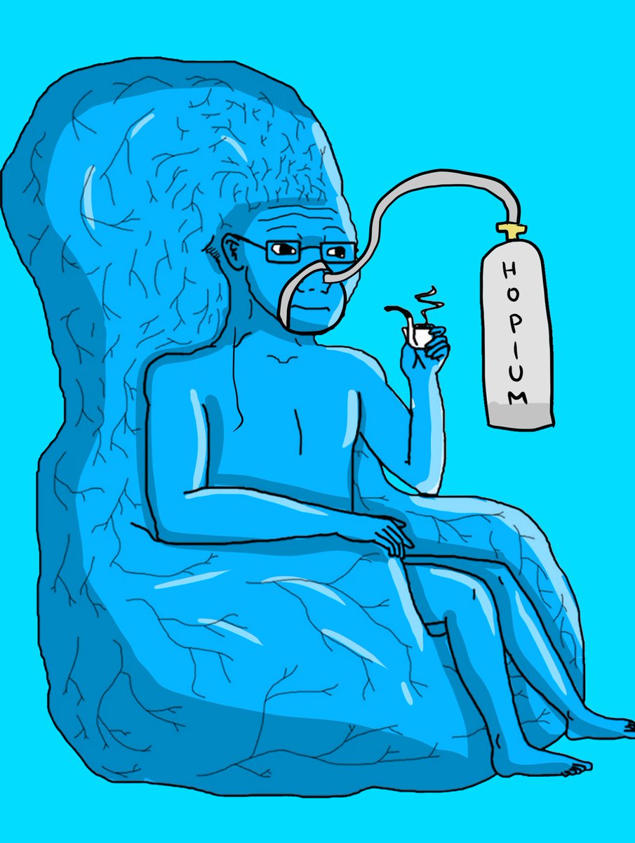 Sold your underwear to buy $HOPIUM? That's a $BIGBRAIN move.