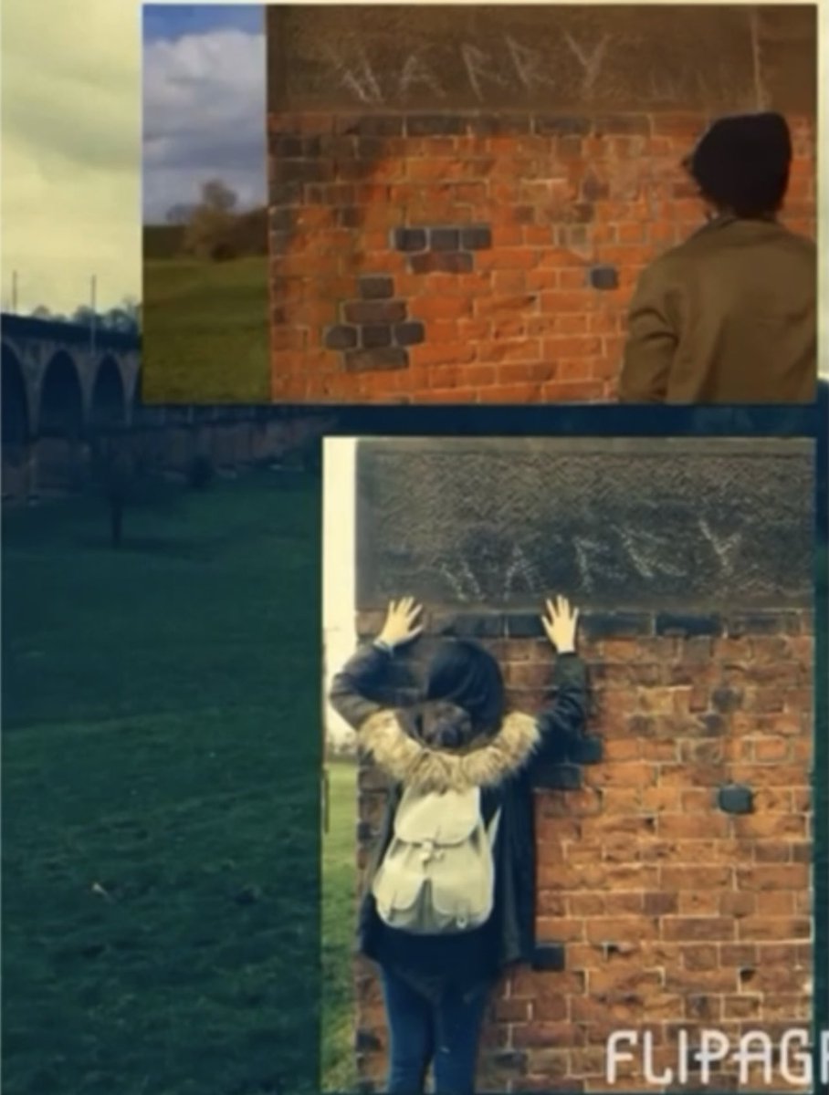 kxxte's tweet image. Everyone wishes they were 2014 me and Chantelle with Harry’s name on an empty wall in HC