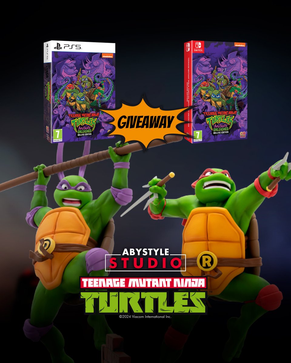 Maximum Entertainment France (@maxent_fr) on Twitter photo Cowabunga ! 🍕
Tente de remporter une statue TMNT Donatello ou Raphaël + le jeu Tortues Ninja: Les Mutants se Déchaînent édition Deluxe Switch ou PS5 ! 🤩
👉 Pour participer : suis <a href="/abystyle_studio/">ABYstyle Studio</a> et <a href="/MaxEnt_FR/">Maximum Entertainment France</a>, RT et dis-nous en commentaire quel combo tu veux !💥
TaS: 18/10 Cowabunga ! 🍕
Tente de remporter une statue TMNT Donatello ou Raphaël + le jeu Tortues Ninja: Les Mutants se Déchaînent édition Deluxe Switch ou PS5 ! 🤩
👉 Pour participer : suis <a href="/abystyle_studio/">ABYstyle Studio</a> et <a href="/MaxEnt_FR/">Maximum Entertainment France</a>, RT et dis-nous en commentaire quel combo tu veux !💥
TaS: 18/10