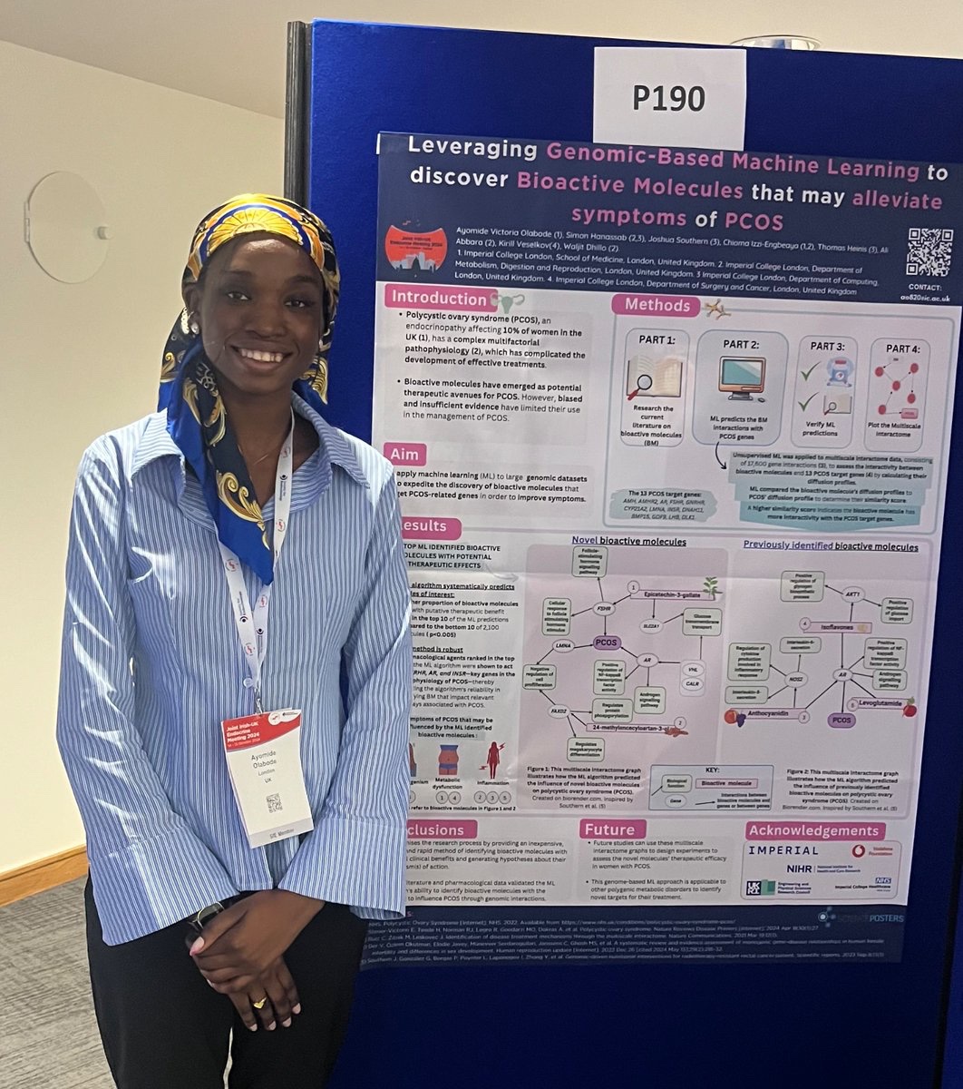 ChiomaIzzi (@chiomaizzi) on Twitter photo Excellent work presented at #IESSFE2024 by <a href="/VictoriaOla26/">Victoria Ola</a> (<a href="/imperial_SoM/">Imperial College School of Medicine</a> Intercalated Pharmacology BSc student), co-supervised by <a href="/SimonHanassab/">Simon Hanassab</a> <a href="/robertobaggio99/">Ali Abbara</a> <a href="/WaljitD/">Waljit Dhillo</a> <a href="/ImperialMDR/">Metabolism, Digestion & Reproduction</a> Excellent work presented at #IESSFE2024 by <a href="/VictoriaOla26/">Victoria Ola</a> (<a href="/imperial_SoM/">Imperial College School of Medicine</a> Intercalated Pharmacology BSc student), co-supervised by <a href="/SimonHanassab/">Simon Hanassab</a> <a href="/robertobaggio99/">Ali Abbara</a> <a href="/WaljitD/">Waljit Dhillo</a> <a href="/ImperialMDR/">Metabolism, Digestion & Reproduction</a>
