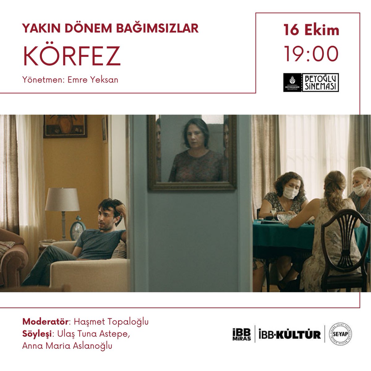IstosF's tweet photo. İBB Beyoğlu Sineması ve SEYAP işbirliğiyle gerçekleştirilen ‘Yakın Dönem Bağımsızlar’ gösterimleri Emre Yeksan’ın “Körfez” filmiyle başlıyor. 🎬🏛️ https://t.co/jNE5JJ7fWB