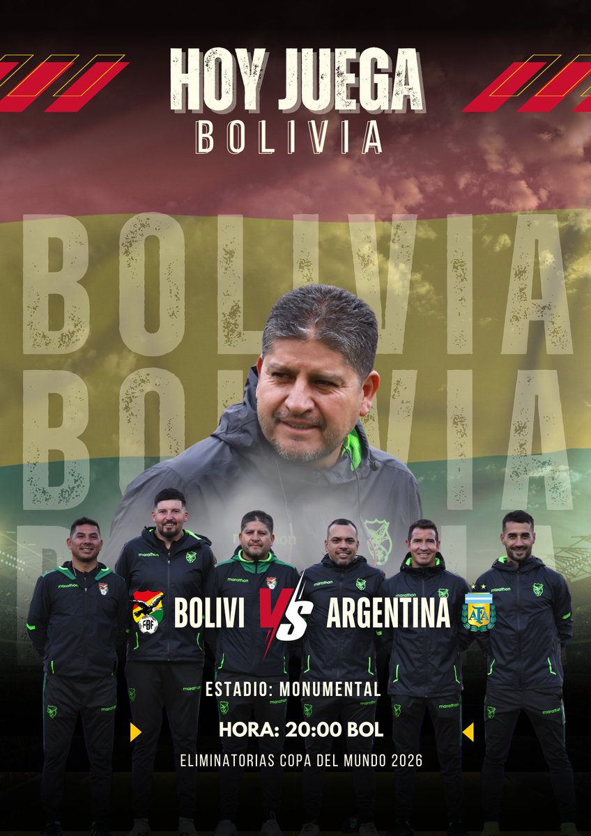 villegasbo's tweet photo. Hoy jugamos todos 🇧🇴 https://t.co/MKP7Prf1nW