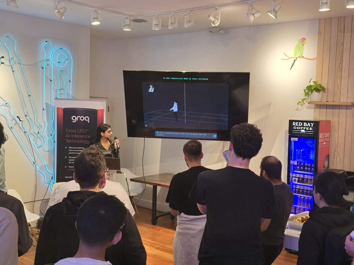 We saw lots of fun games at our AIxGames Meetup with Clementine &amp; <a href="/OpenPipeAI/">OpenPipe</a>.
The Groq ASR API provides ultra-low latency audio transcription &amp; translation for Whisper models. If you're a game developer, reach out to sales@groq.com to discuss the best model for your needs.