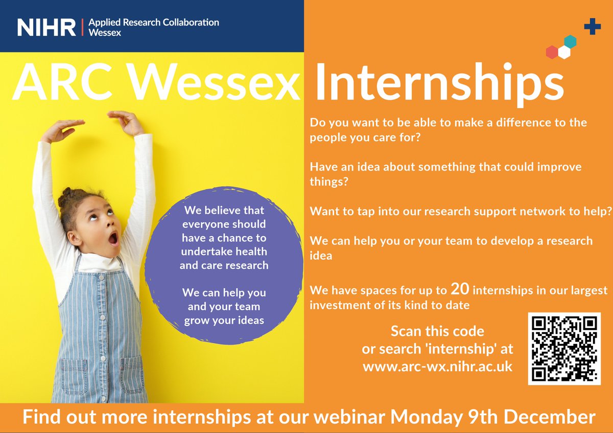 NIHR Applied Research Collaboration Wessex (@arc_wessex) on Twitter photo OK you lucky people were about to do something BIG We've already helped create internships for 70 people now it could be your turn. Applications open 18 November to professionals in health & social care in Wessex <a href="/HIOWH_NHSFT/">Hampshire and IOW Healthcare NHS Foundation Trust</a>
arc-wx.nihr.ac.uk/internships-aw…
<a href="/hantsconnect/">Hampshire County Council</a> <a href="/CathyJBowen/">Catherine Bowen</a> OK you lucky people were about to do something BIG We've already helped create internships for 70 people now it could be your turn. Applications open 18 November to professionals in health & social care in Wessex <a href="/HIOWH_NHSFT/">Hampshire and IOW Healthcare NHS Foundation Trust</a>
arc-wx.nihr.ac.uk/internships-aw…
<a href="/hantsconnect/">Hampshire County Council</a> <a href="/CathyJBowen/">Catherine Bowen</a>