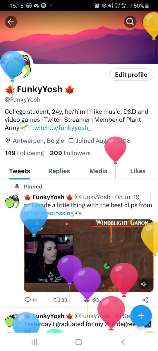 FunkyYosh's tweet image. IT&apos;S BALLOON DAY YAY

(halfway my twenties send help)
