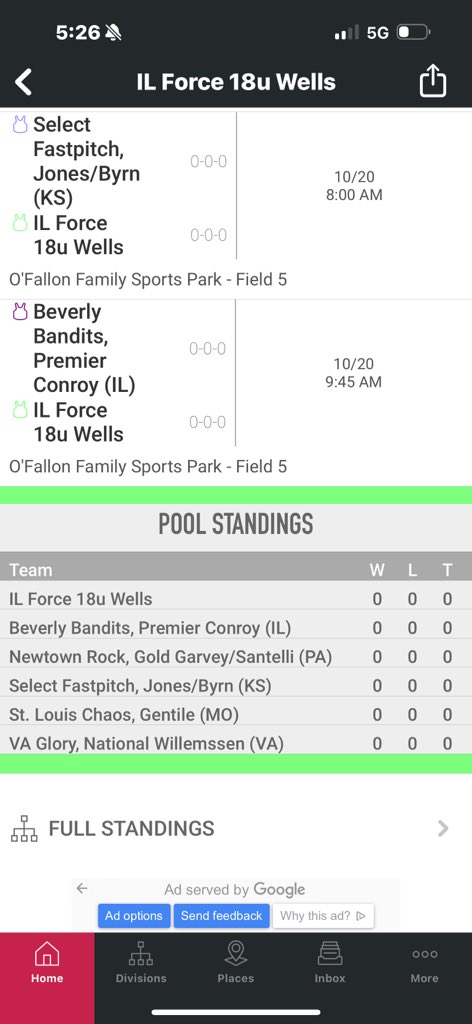 brookbigger07's tweet photo. schedule for this weekend! first fall tournament in 18s! @SaraEmerich @MU_SpartanSB https://t.co/dw5okyrABX