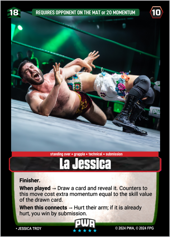 FirstPickGames's tweet photo. @georgin23173602 @JessicaTroyPro @charlievanspro It's true! She also held the Key to the Card!

We ❤️ @JessicaTroyPro https://t.co/tu5Do3yWVW