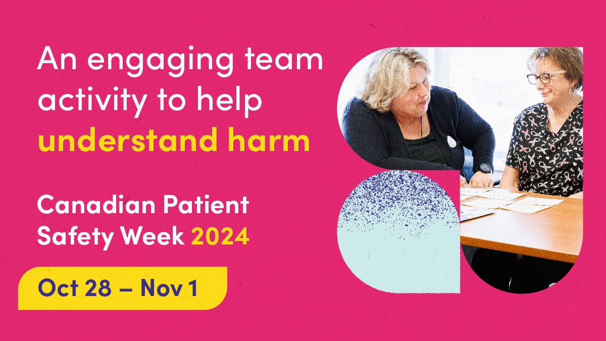 Participate in Canadian Patient Safety Week 2024 with an engaging activity designed to broaden your team's understanding of healthcare harm. Download: healthcareexcellence.ca/en/resources/b…

#CPSW2024 #PatientSafety #UnderstandHarm