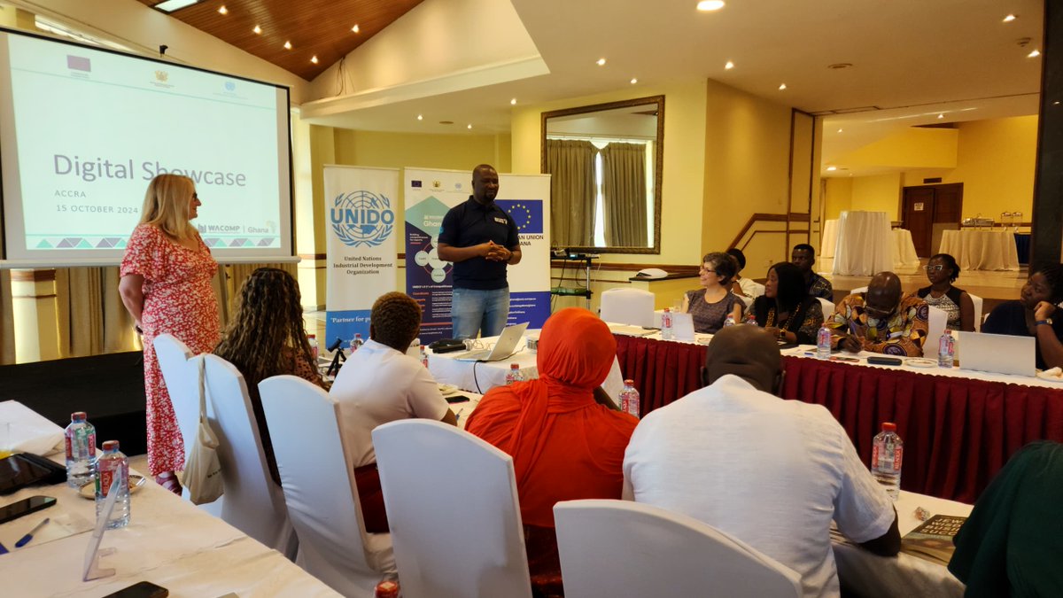 WACOMP Ghana (@wacompghana) on Twitter photo Today, we had an exciting #digital showcase session with selected members of <a href="/EuropeInGhana/">European Union in Ghana</a> funded #WACOMP🇬🇭 #SMEs in the #cassava #cosmetics #fruits VC facilitated by <a href="/iamsarahcarroll/">Sarah Carroll</a>. They shared their global sales success stories and #ecommerce journey with #UNIDO
#SDGs Today, we had an exciting #digital showcase session with selected members of <a href="/EuropeInGhana/">European Union in Ghana</a> funded #WACOMP🇬🇭 #SMEs in the #cassava #cosmetics #fruits VC facilitated by <a href="/iamsarahcarroll/">Sarah Carroll</a>. They shared their global sales success stories and #ecommerce journey with #UNIDO
#SDGs