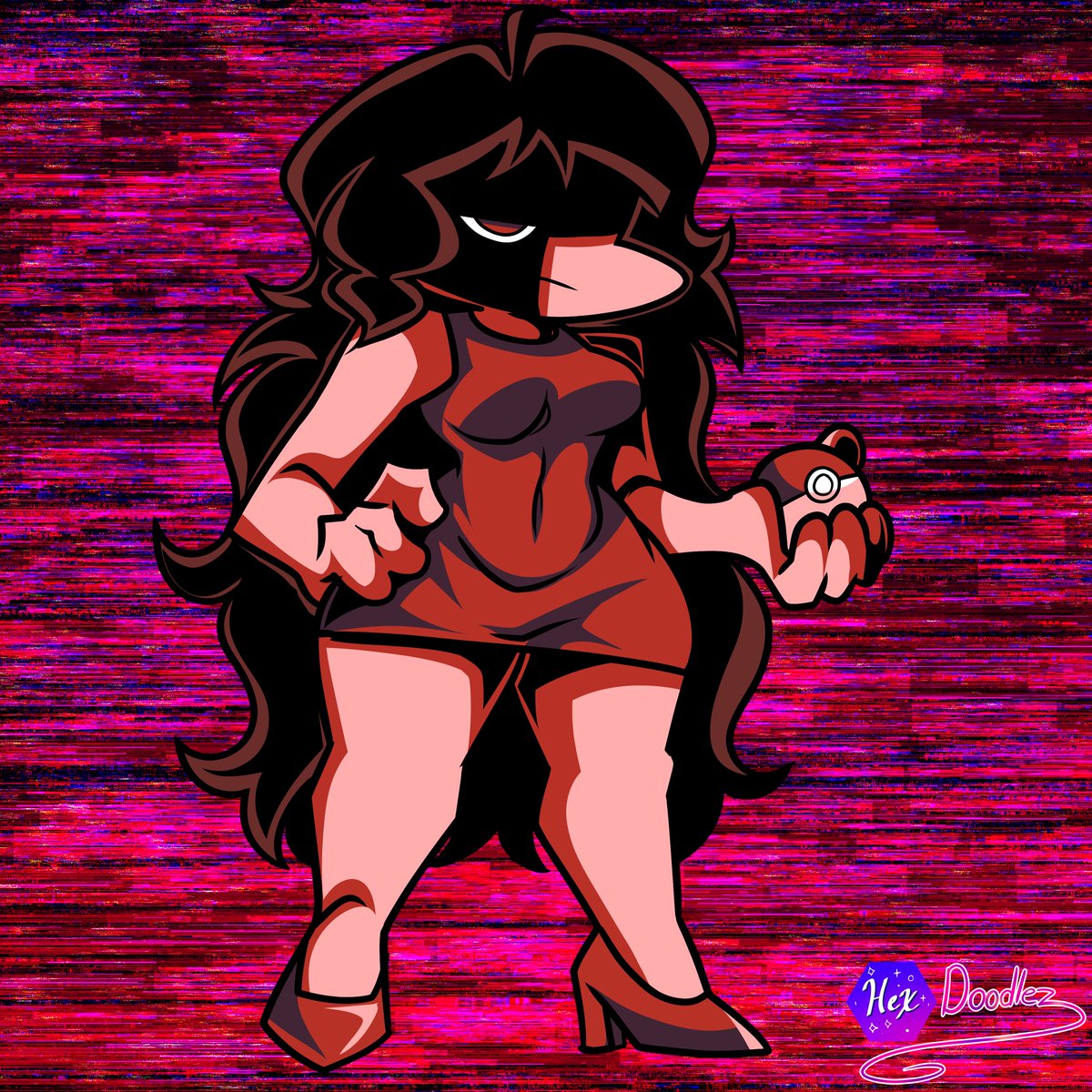 HexDoodlez's tweet photo. @n_1lover
WARNING: EYESTRAIN
the Glitchy GF ❤️ i finally got around to doing this lol
#fridaynightfunkin #FNF #GlitchyRed https://t.co/g0wauXBnhc