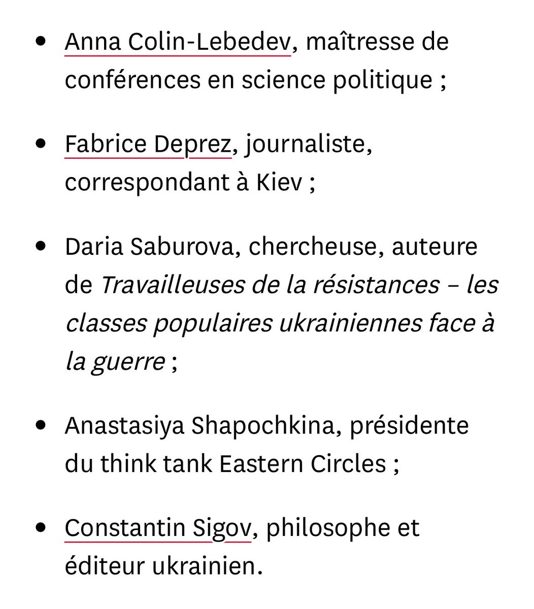 Mardi <a href="/Grand_Continent/">Le Grand Continent</a> autour de la société civile ukrainienne face à la guerre. Conclusion « À Kiev, ils n’ont pas peur » <a href="/fabrice_deprez/">Fabrice Deprez</a> <a href="/colinlebedev/">Anna Colin Lebedev</a> <a href="/Daria__Saburova/">Daria Saburova</a> <a href="/Shapochkina1984/">Anastasiya Shapochkina</a>  Cc <a href="/AmourskyCyrille/">Cyrille Amoursky</a> <a href="/PeurAvion/">Xavier Tytelman</a> <a href="/Michel_Goya/">Michel Goya</a> <a href="/UEF_France/">Union des Fédéralistes Européens 🇫🇷 🇪🇺 🇺🇦</a>