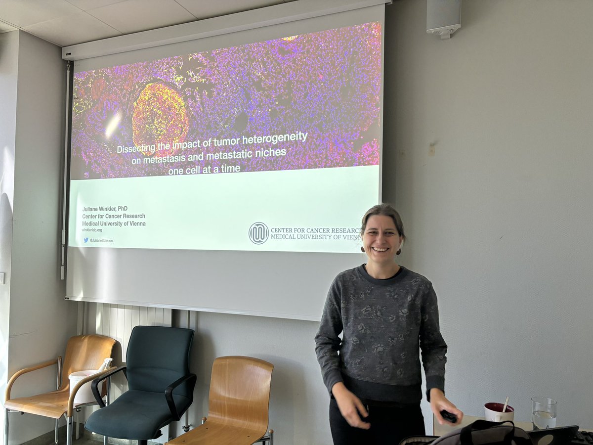 Thanks Juliane Winkler for joining us today for our seminar series „Being up to date in cancer biology“ -amazing talk about tumor heterogeneity and breast cancer metastasis and great inspiring discussions afterwards!
