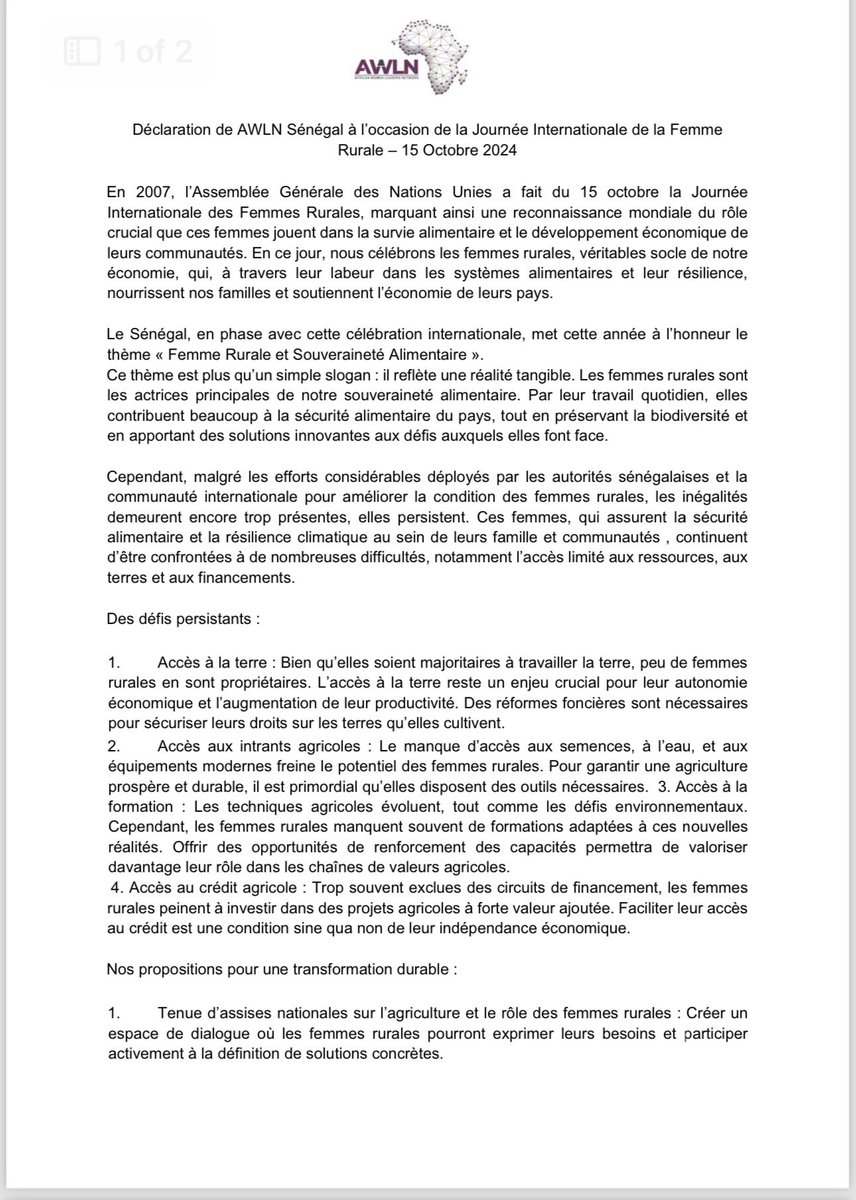 AWLN Chapitre Sénégal🇸🇳 tweet media