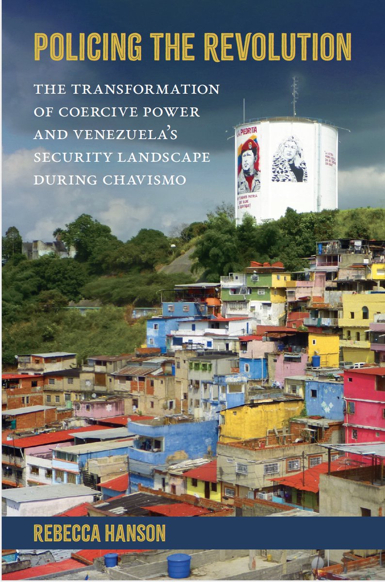 My first book talk is next week so it's a good time to promote my book on #policing in #Venezuela, out February 2025, which makes four contributions to current convos on #policing #criminalgovernance and #politics in Latin America 🧵 (en inglés y español) global.oup.com/academic/produ…