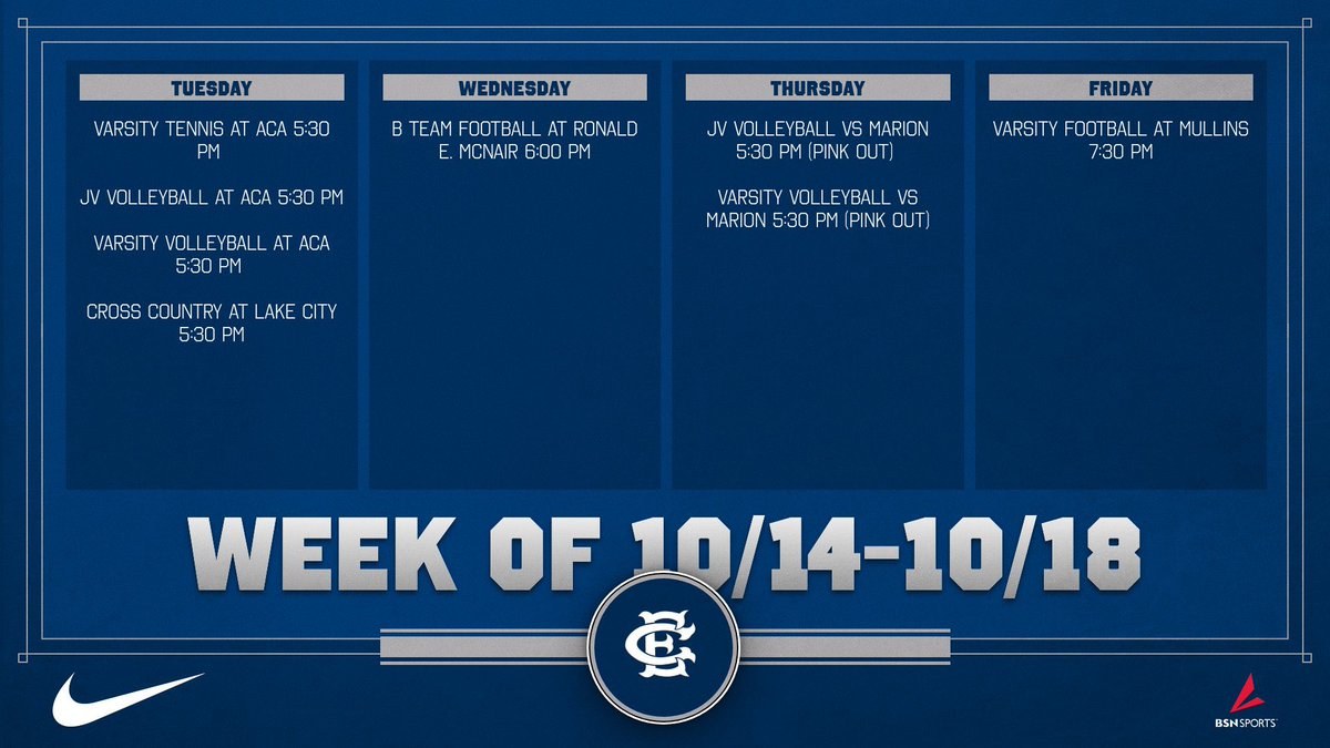 It’s another busy week for the Wolverines! Come out and support our student athletes.