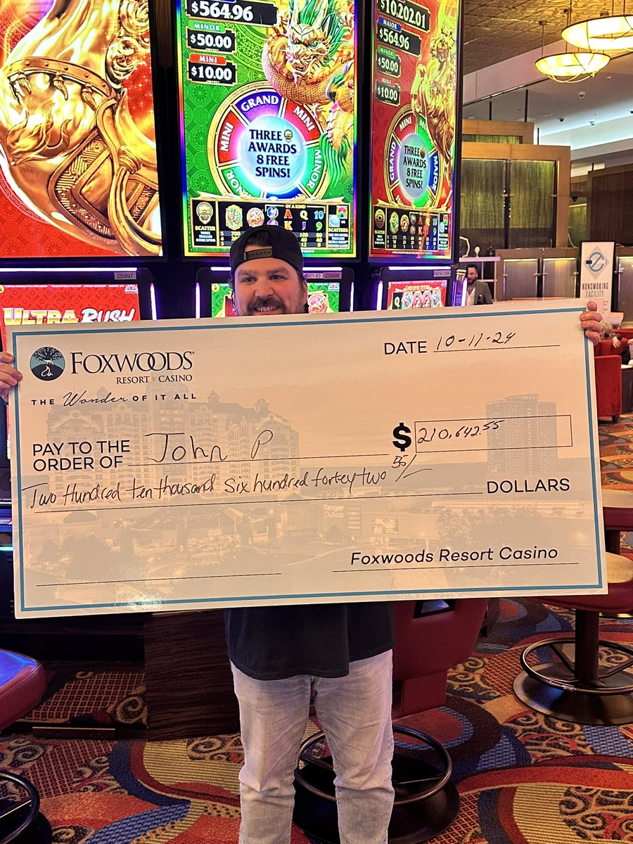 I’m not sure where my husband gets his luck from! Literally still speechless. A blessing when we needed it most. It still feels like a dream 🙏🏻 <a href="/FoxwoodsCT/">Foxwoods Resort Casino</a>