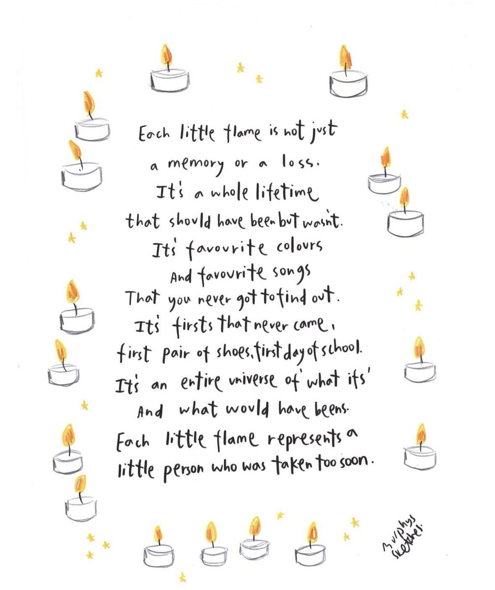 🕯️🕯️🕯️🕯️🌈🌈 #BabyLossAwarenessWeek #WaveOfLight