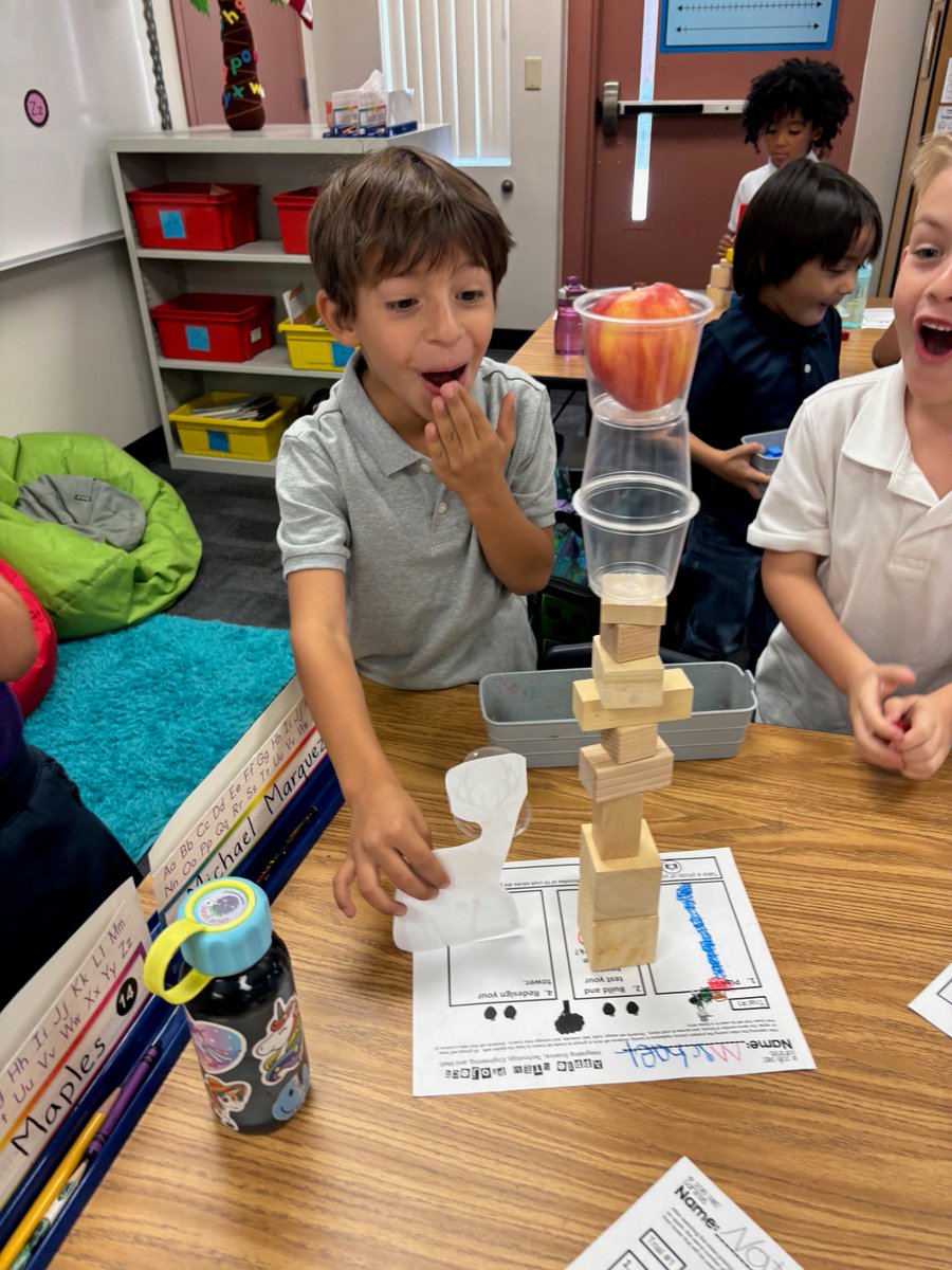 McCawSTEAM's tweet photo. Look @McCawSTEAM Kindergarten Engineers as they plan, build, and redesign the Johnny Appleseed project! Join our McCaw Family go to https://t.co/JhM9rZ12IU for more information! #miniengineers #projectbasedlearning @CCSDMagnet @ClarkCountySch https://t.co/N3njIzcTqn