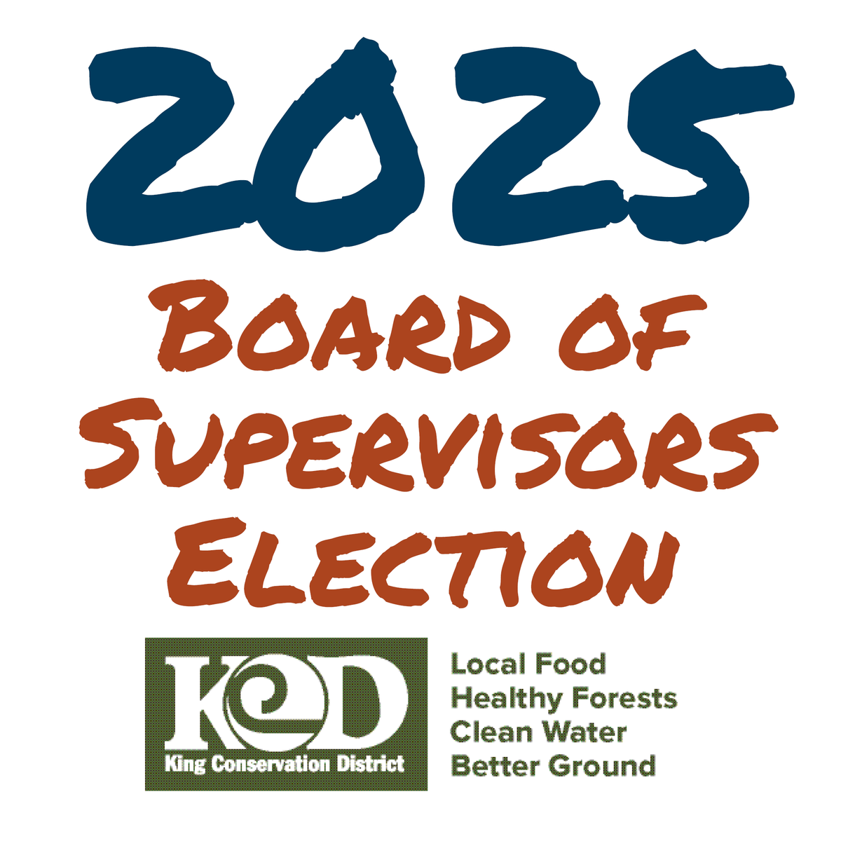 Want to becoming a KCD Board Supervisor? Help steer KCD's important conservation work. Board Supervisors come from all backgrounds and walks of life. Your voice can help KCD build clean water, healthy forests, and strong local food systems. Learn more
kingcd.org/elections