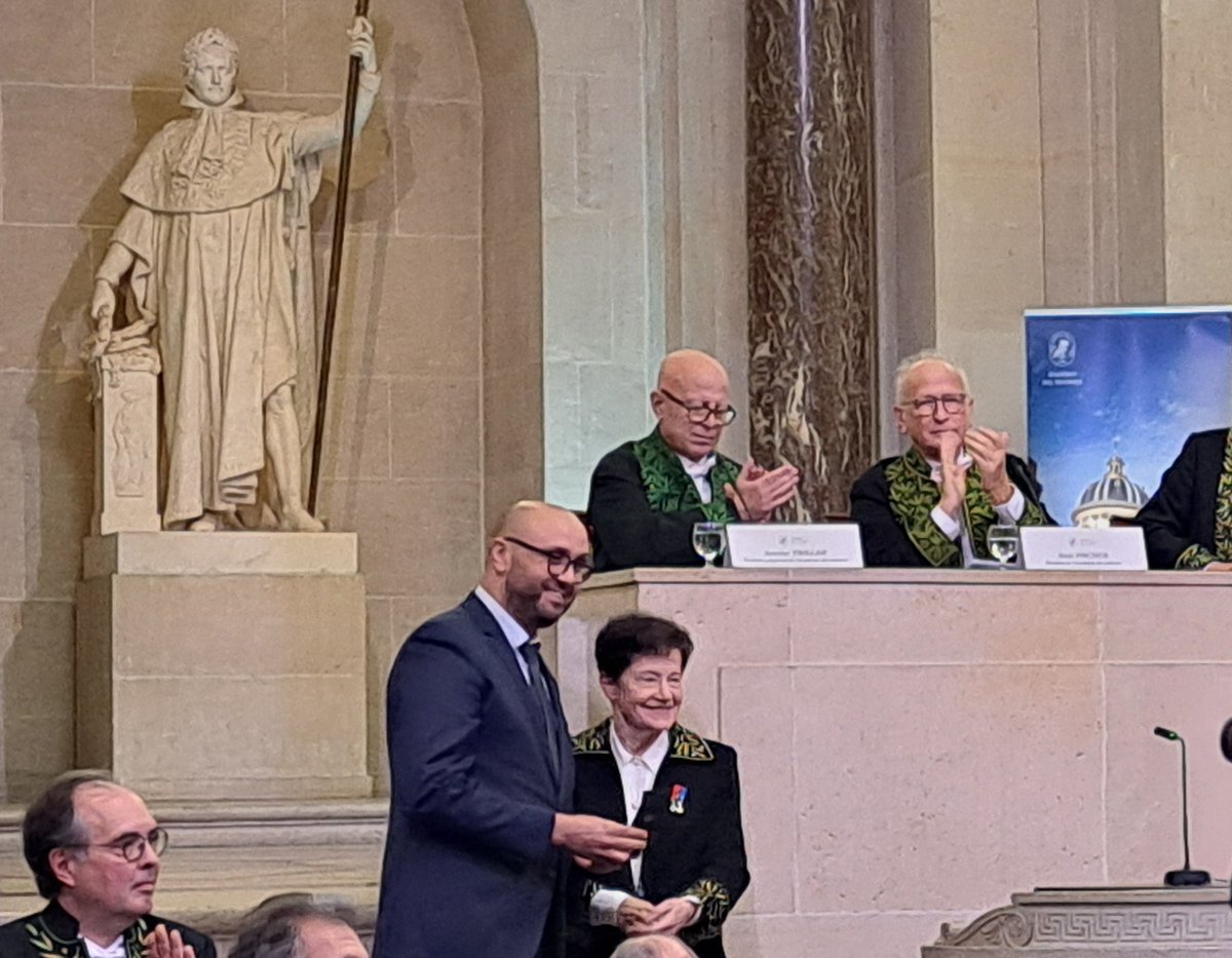 DonnardMorgan's tweet image. Really happy to attend to the Académie des Sciences award ceremony where two close colleagues are honored : Frédéric Leroux and Sami Lakhdar! Congratulations my friends!