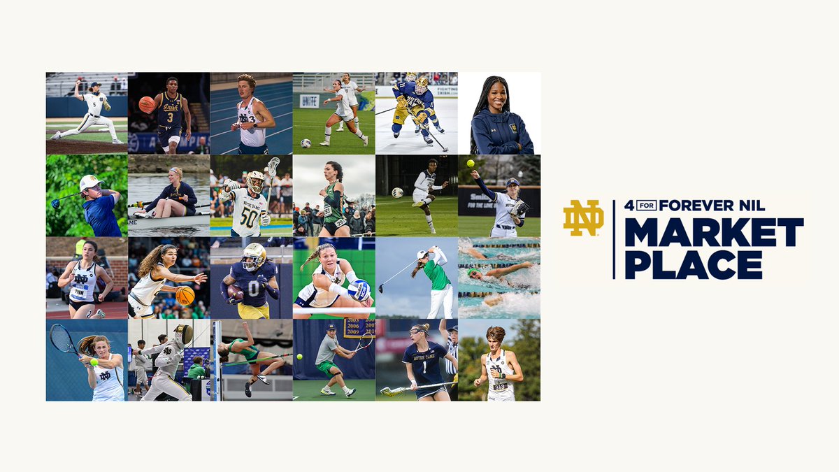 Harnessing the power of the Notre Dame network to develop our student-athletes — as complete people — for life. 

 ☘️ FightingIrish.com/4ForForever powered by @MOGL

#GoIrish