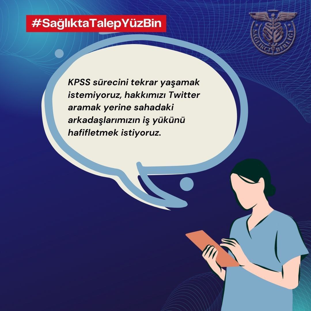 Sağlık sisteminin yükünü atama bekleyen sağlıkçılar hafifletir. Artık atama zamanı!
<a href="/drmemisoglu/">Prof. Dr. Kemal Memişoğlu</a>
Sağlıkçı Birliği 
#MemişoğluAcilAtama