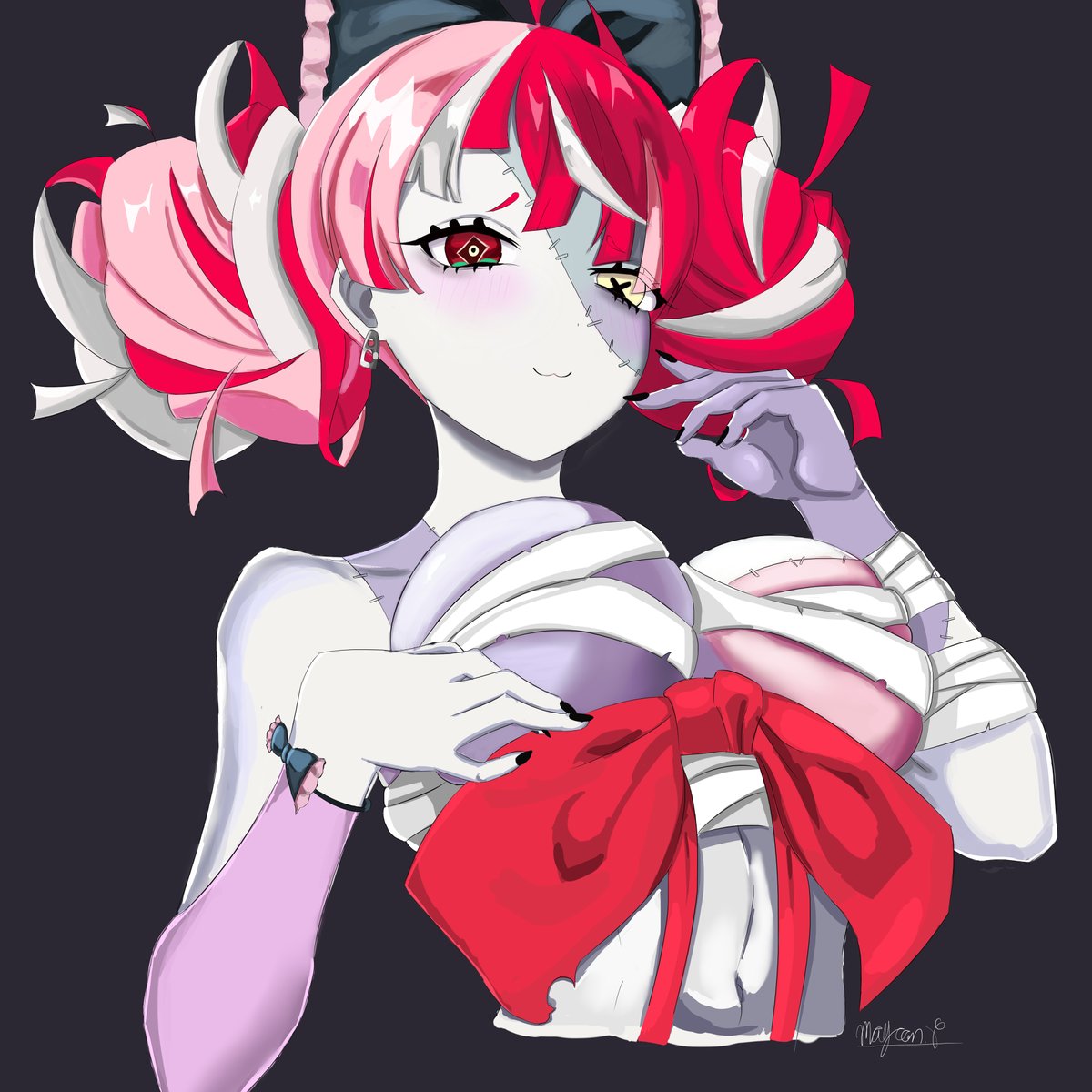 kaze_draws's tweet photo. happy birthday ollie sorry i am late this drawing took more time than i tought #HOLL13DAY24 #graveyART https://t.co/oSwLHeovjE