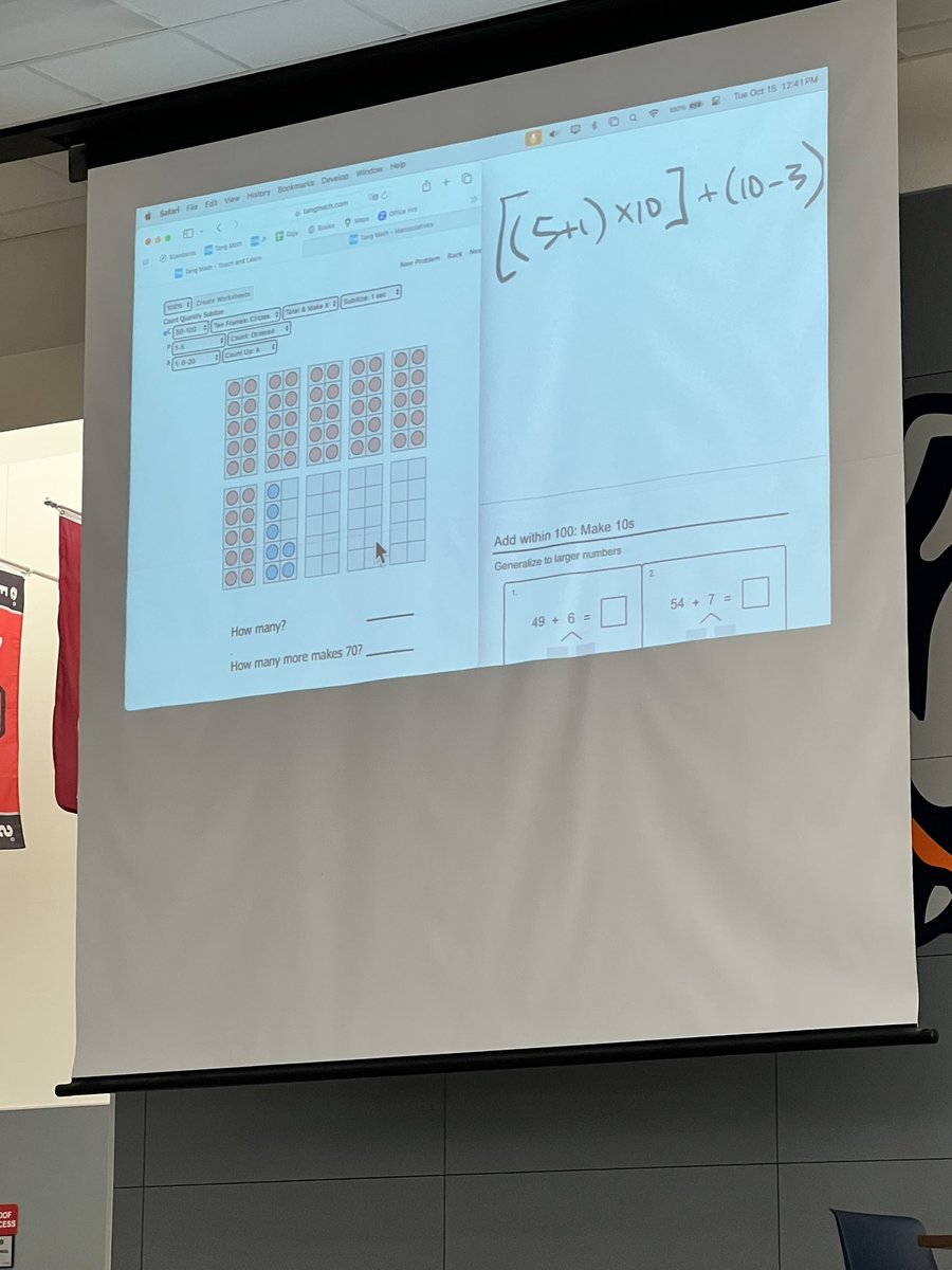 TheMartinator5's tweet image. Thank you, @gregtangmath, for sharing your math wisdom with the educators in @mckinneyisd! Teaching kids to think flexibly about numbers starts with adults learning to think flexibly about numbers! 
#TeamMath #ImAMathPerson #math