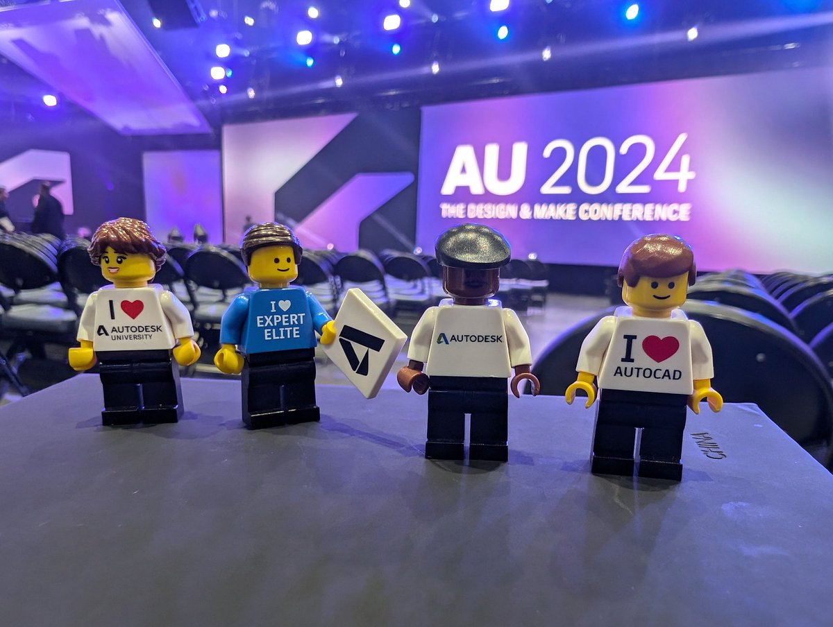 TheCADnoob's tweet image. Me and the minions just took in general session #AU2024 #operationbrickman