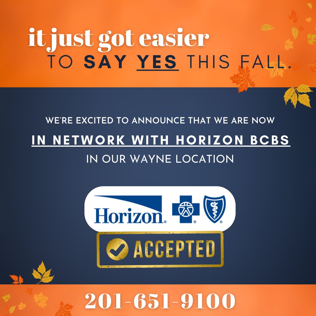 OaklandSpine's tweet photo. It just got easier to say yes this fall with all of your favorite therapies now covered by Horizon here at Oakland Spine in Wayne! 
Call Today at 201-651-9100 to schedule your next in network appointment today! https://t.co/331n04lUjH